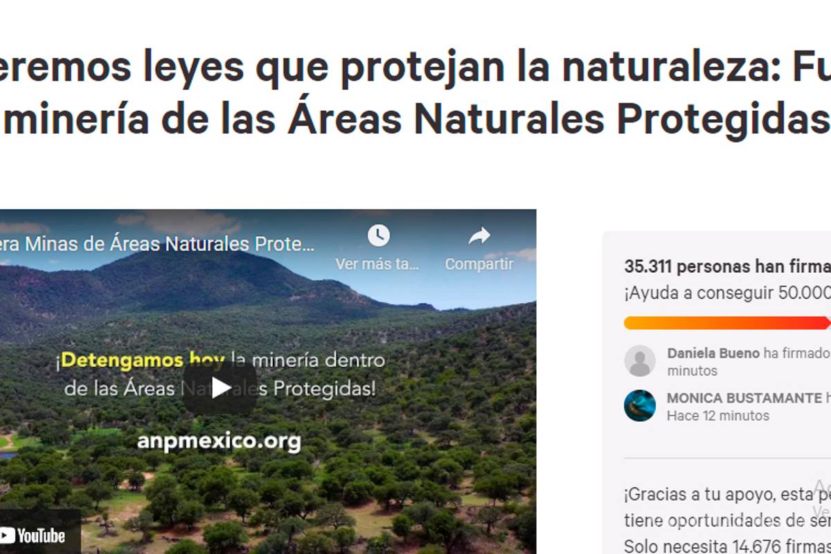 Piden ambientalistas al Senado frenar explotación de Áreas Naturales Protegidas