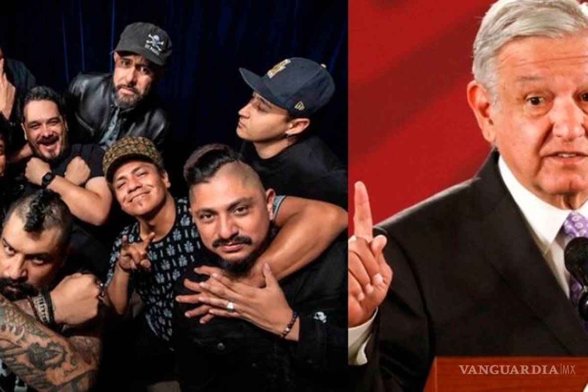 &quot;Me salieron muy formales&quot;: AMLO a Panteón Rococó tras críticas por rifa de avión presidencial