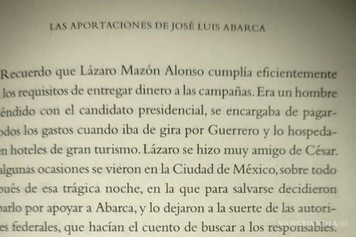 $!Dinero de los Abarca llegó a campaña de AMLO, según libro ‘El rey del cash’