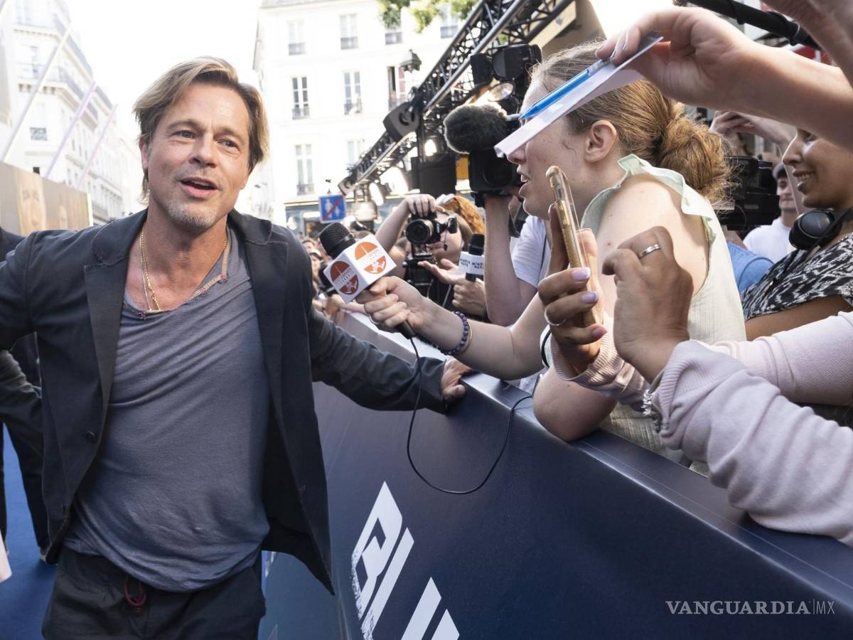 $!Durante la gira de promoción Pitt se divirtió con sus fanáticos.