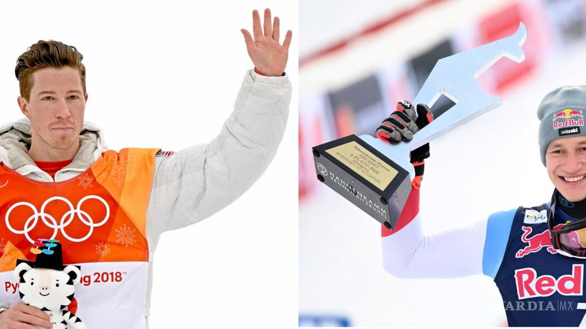 $!Izquierda, Shaun White, derecha, Marco Odermatt. EFE