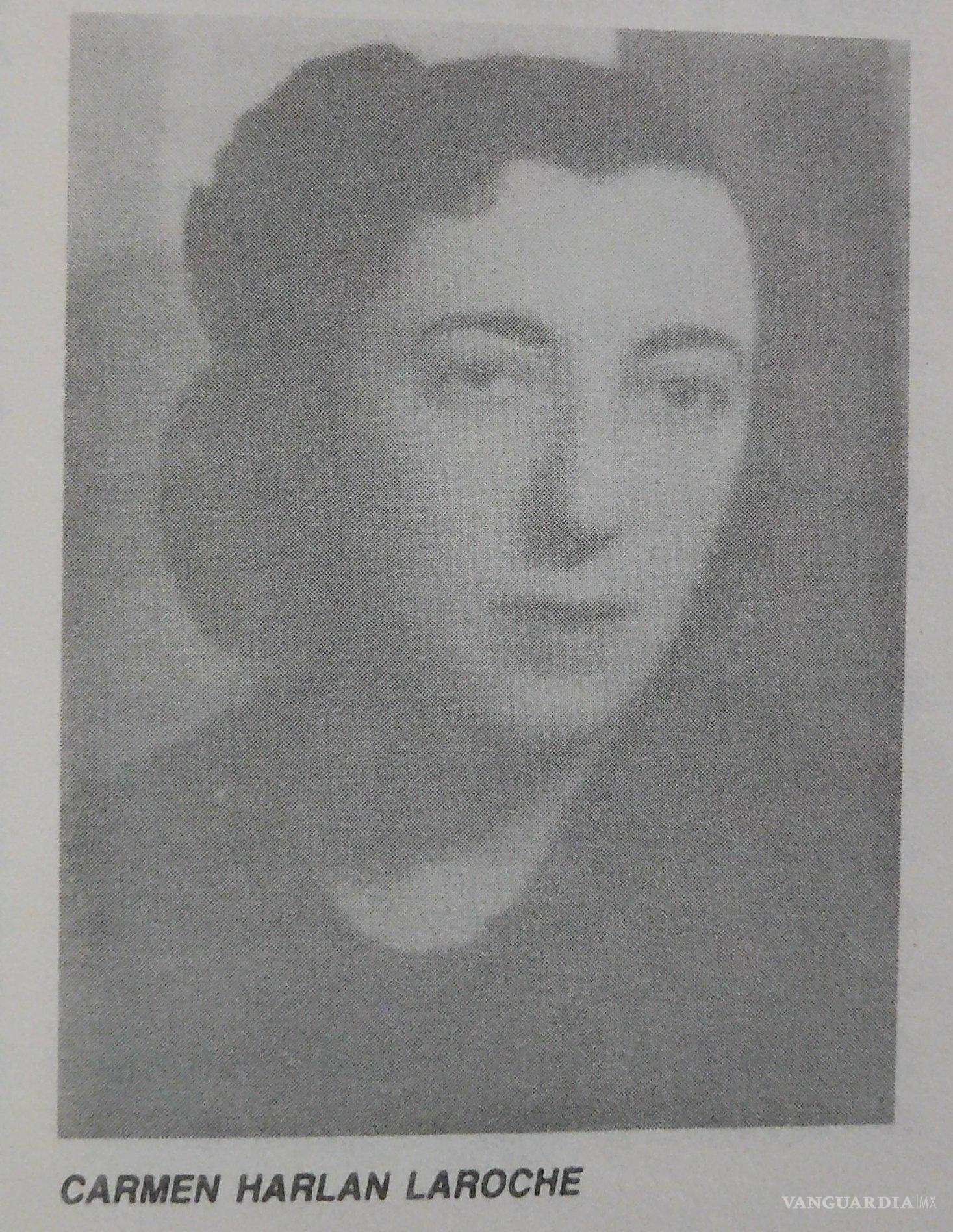 $!Carmen Harlan Laroche, destacada pintora y maestra, es una de las mujeres coahuilenses que merece reconocimiento en la Rotonda.