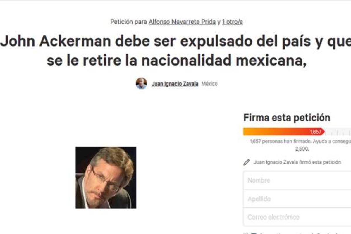 $!Piden en Change.org que Juan Ignacio Zavala sea expulsado de México "por pendejo"