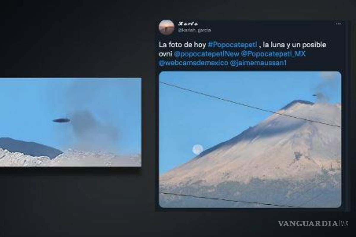 ¿Popocatépetl es una base OVNI?... captan a misterioso objeto sobrevolando su cráter (foto y videos)