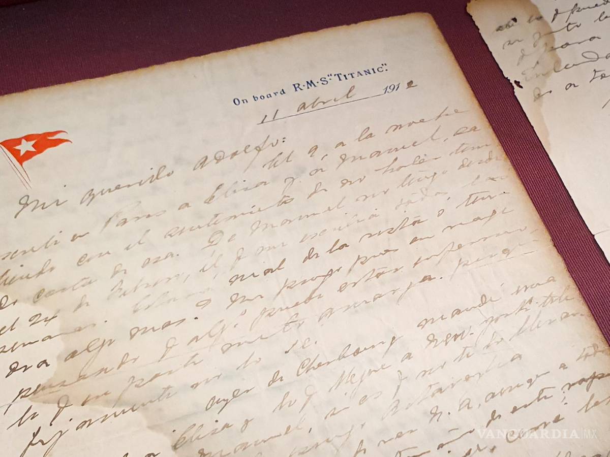 $!El pasajero uruguayo envió desde Irlanda a su hermano esta carta el 11 de abril de 1912.