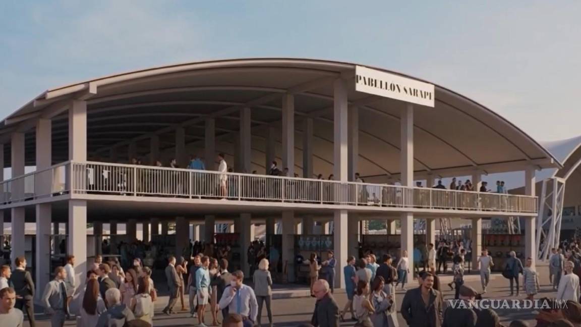 $!El Pabellón Sarape, una macroterraza de dos niveles que servirá para exposiciones comerciales, showrooms, talleres, conferencias y espacios gastronómicos con terrazas VIP.