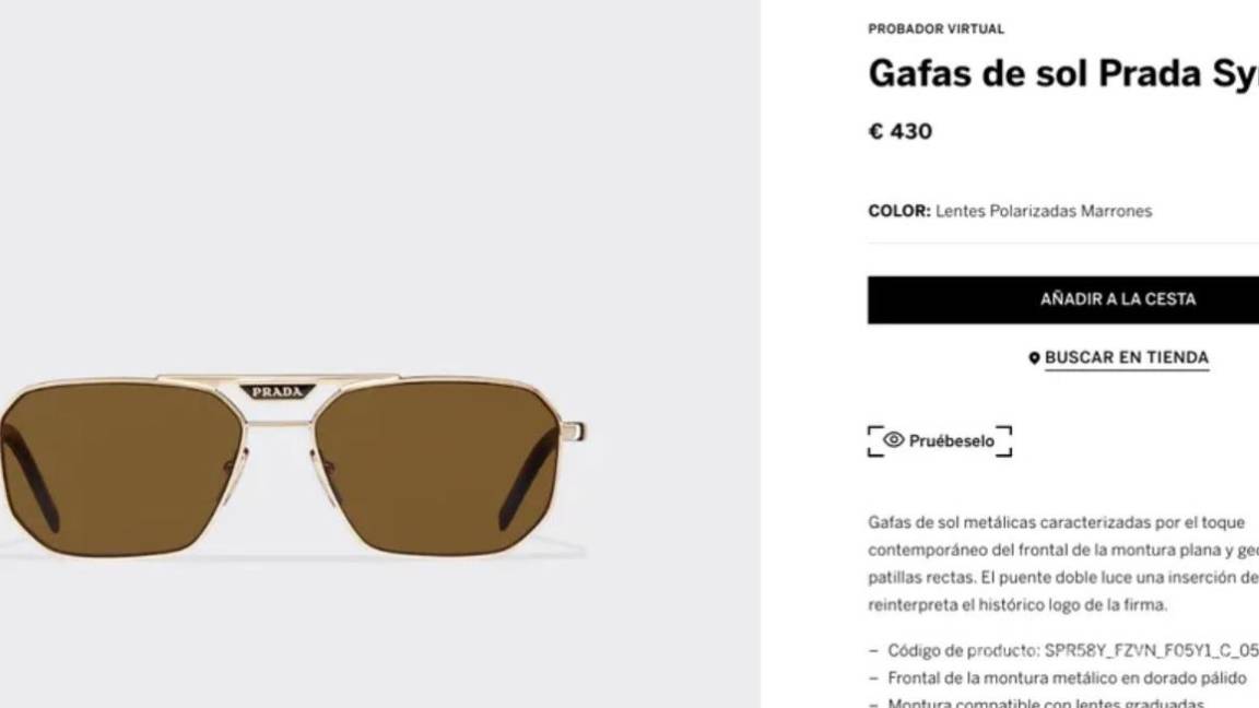 $!Los lentes son polarizados y de armazón plano.