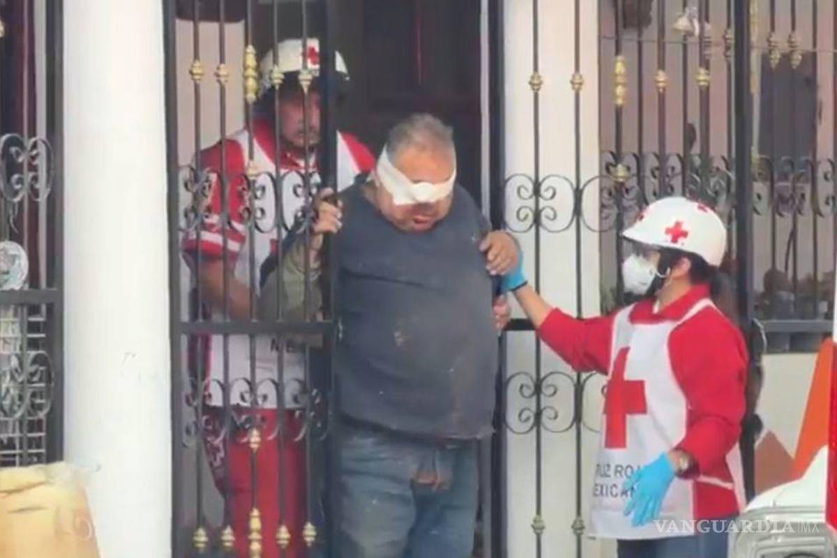 $!El hombre cayó de un andamio de dos metros de altura mientras realizaba labores de albañilería.