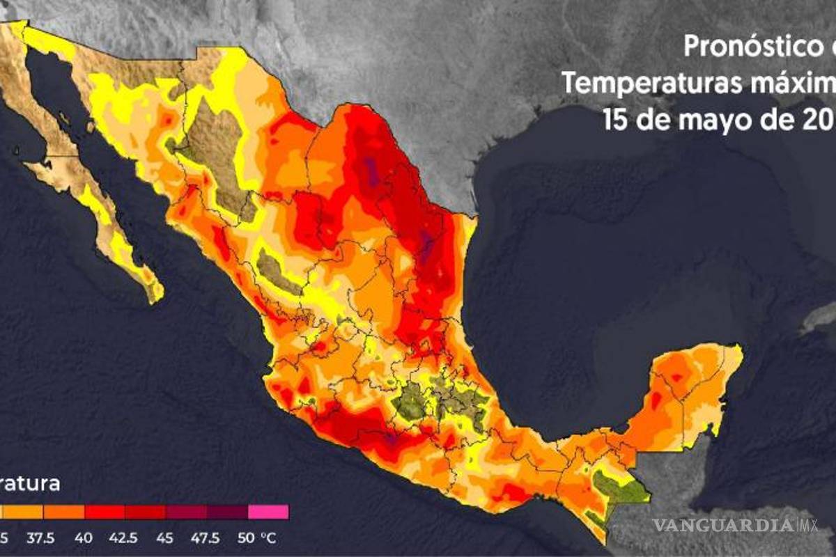 SMN pronostica para Coahuila temperaturas de entre 40 y 45 grados