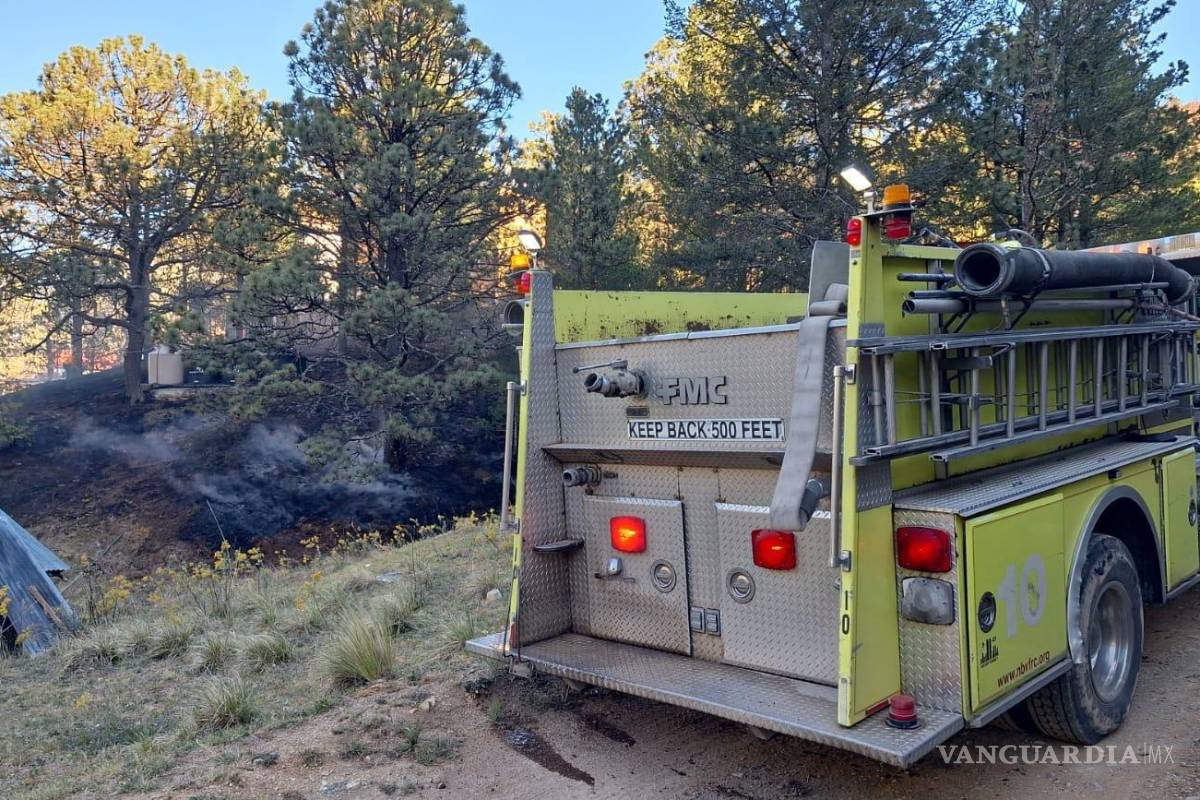 Arde en llamas complejo de cabañas tras corto circuito en Arteaga