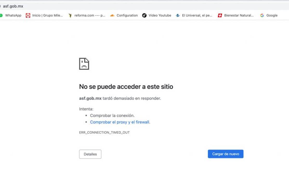 Se cayó sitio de la ASF tras revelar irregularidades en programas del Gobierno