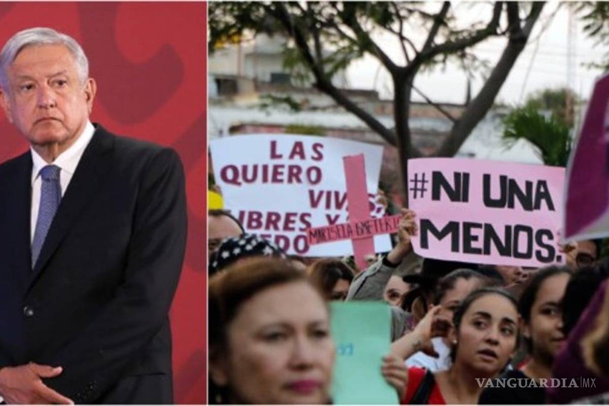 La 4T reclasificó 'feminicidios', por ello el aumento en estos dos años: AMLO