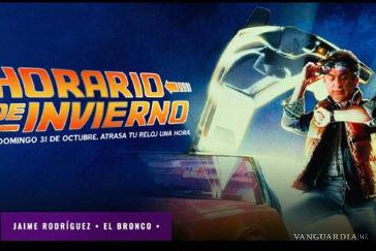 Se transforma Bronco en Marty McFly para recordar del cambio de horario