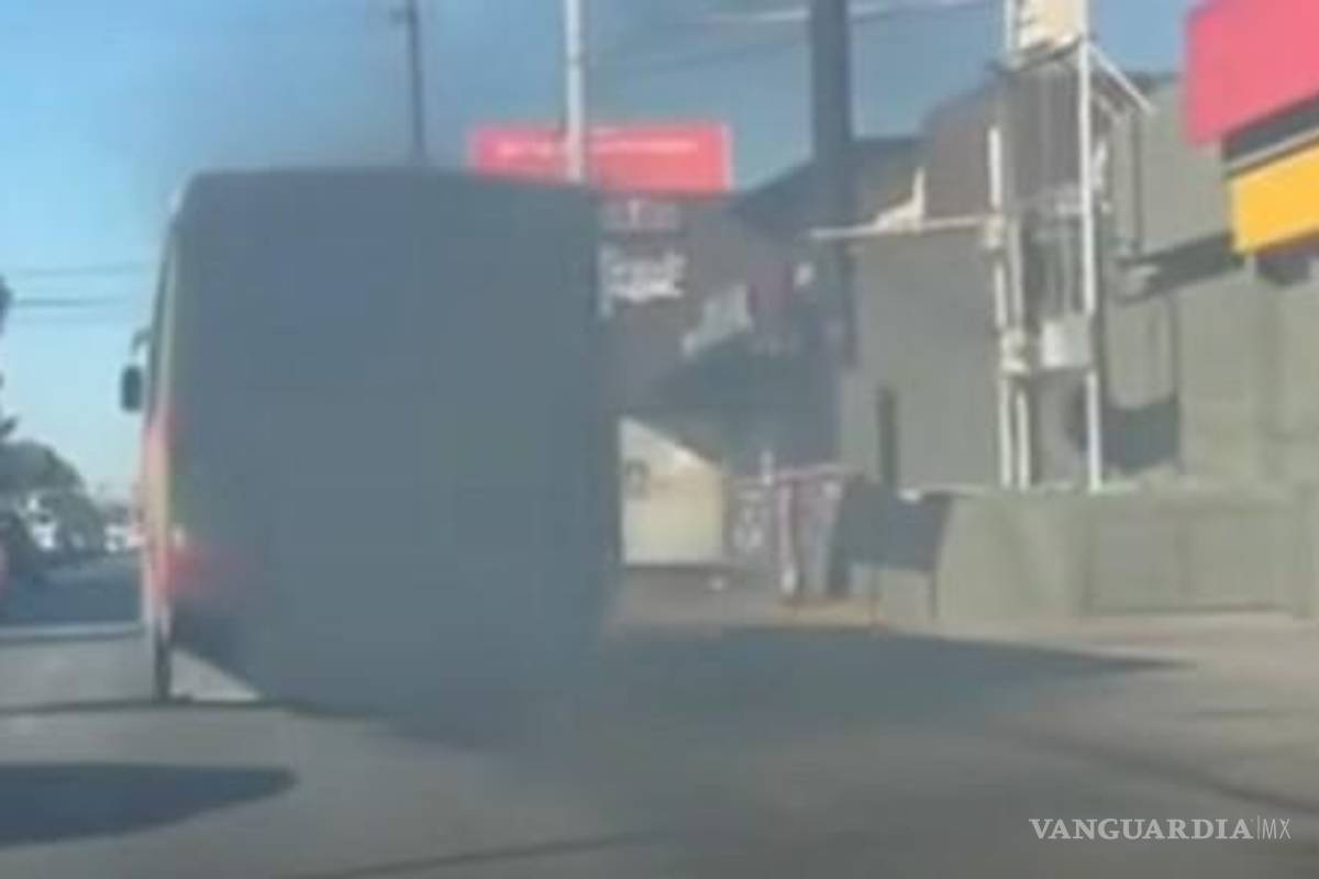 Tras denuncia por unidad contaminante en Saltillo, autoridades inician revisión de rutas intermunicipales