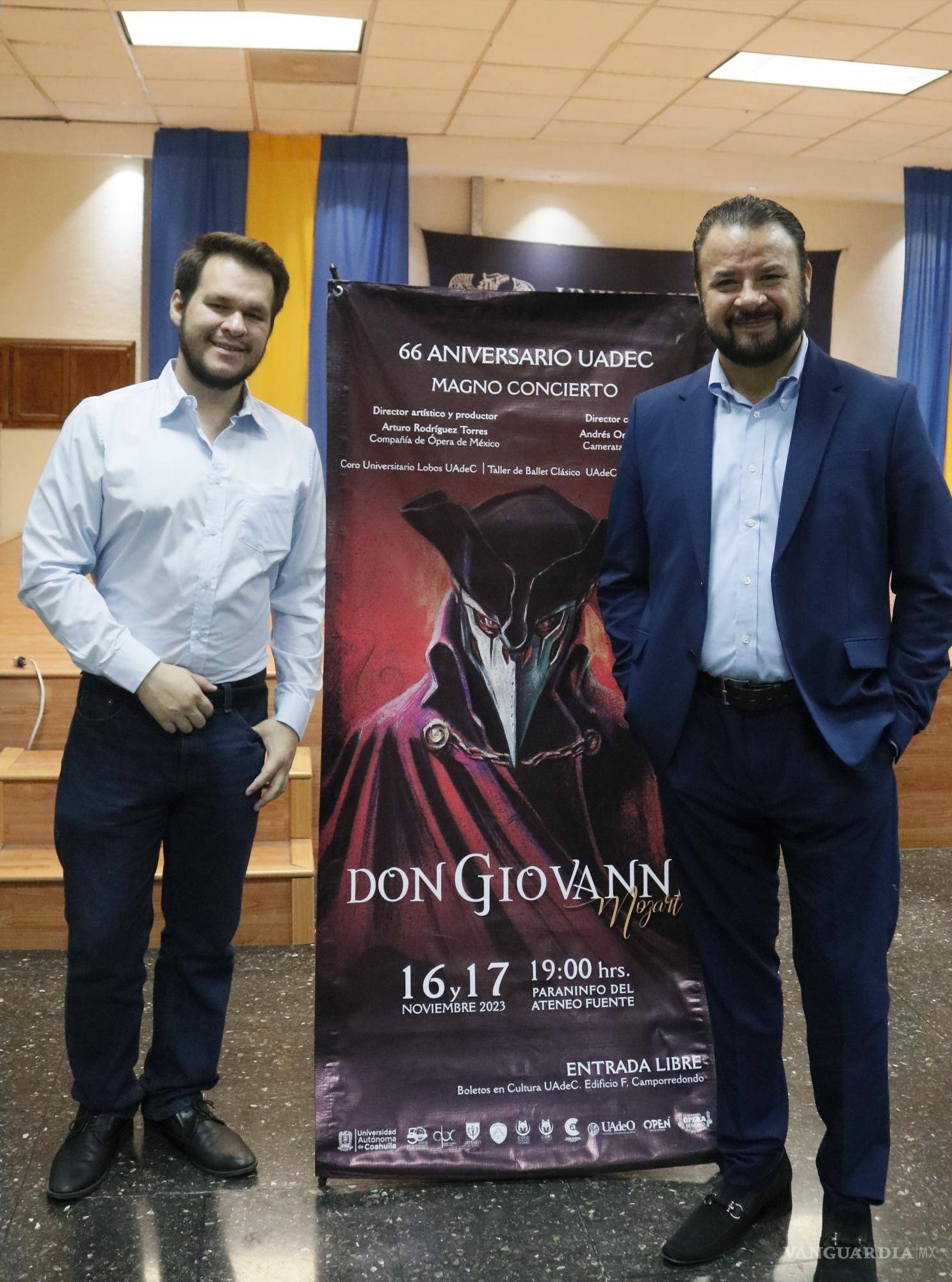 $!José Manuel Alfaro y Arturo Rodríguez interpretarán a Leporello y su señor, Don Giovanni, respectivamente.