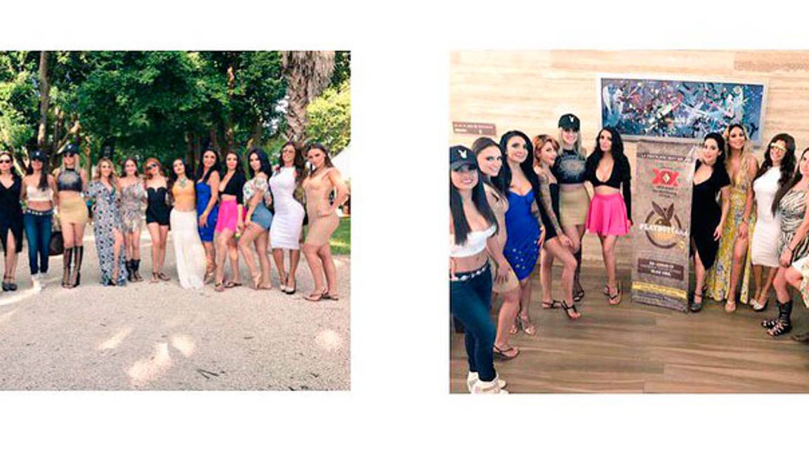 $!'Váyanse con narcos', modelos de Playboy increparon a agentes de migración