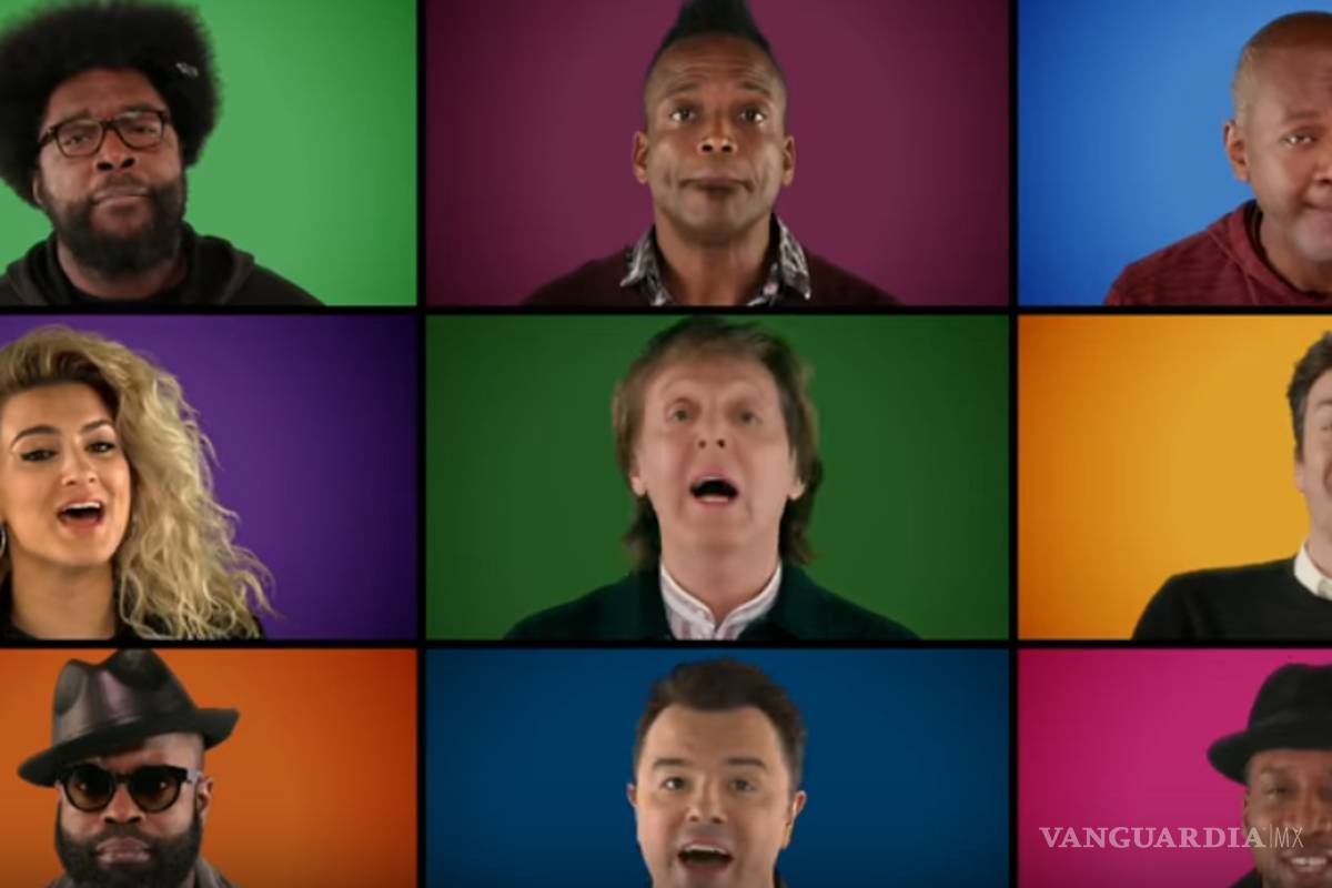 Paul McCartney, Scarlett Johansson y más famosos reunidos para cantar un villancico