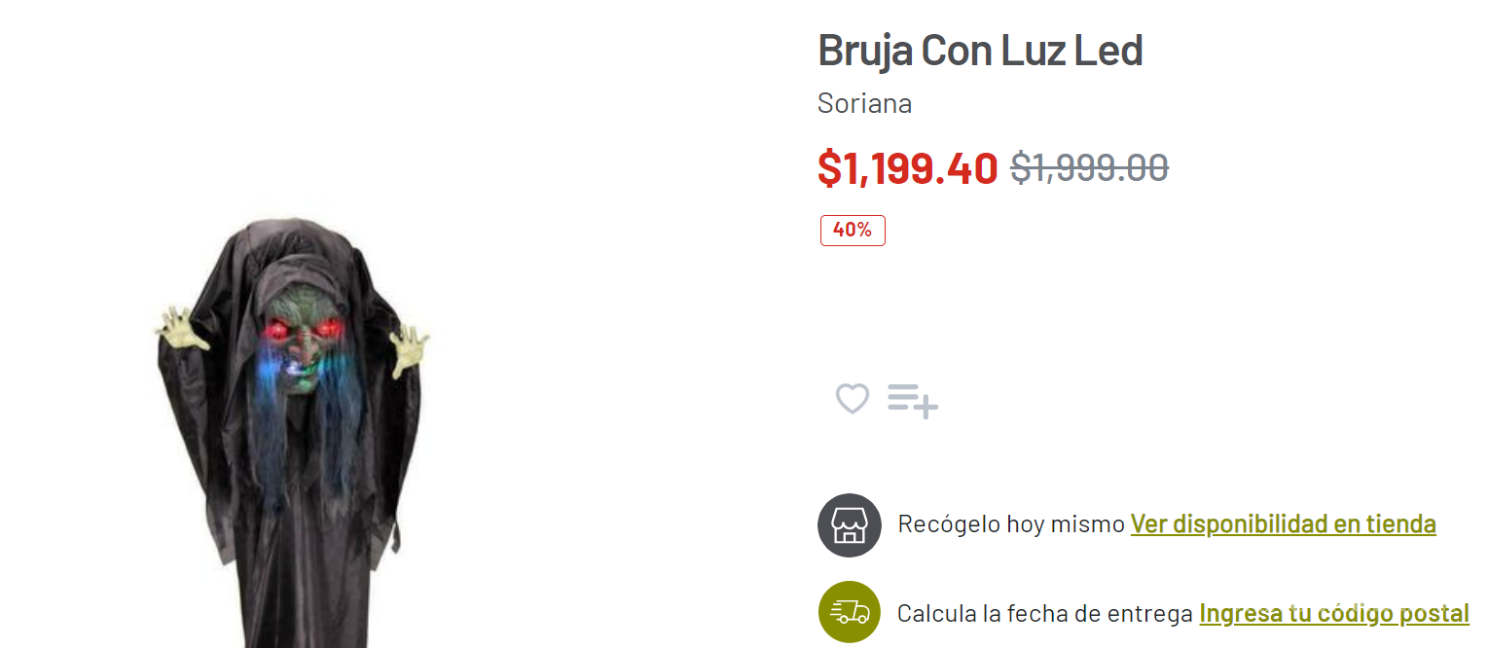 $!¡Todo para Halloween en Soriana! Disfraces, decoraciones y accesorios de Halloween al 40% de descuento