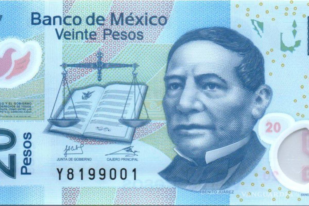Billete de 20 pesos desaparecerá y se sustituirá por moneda