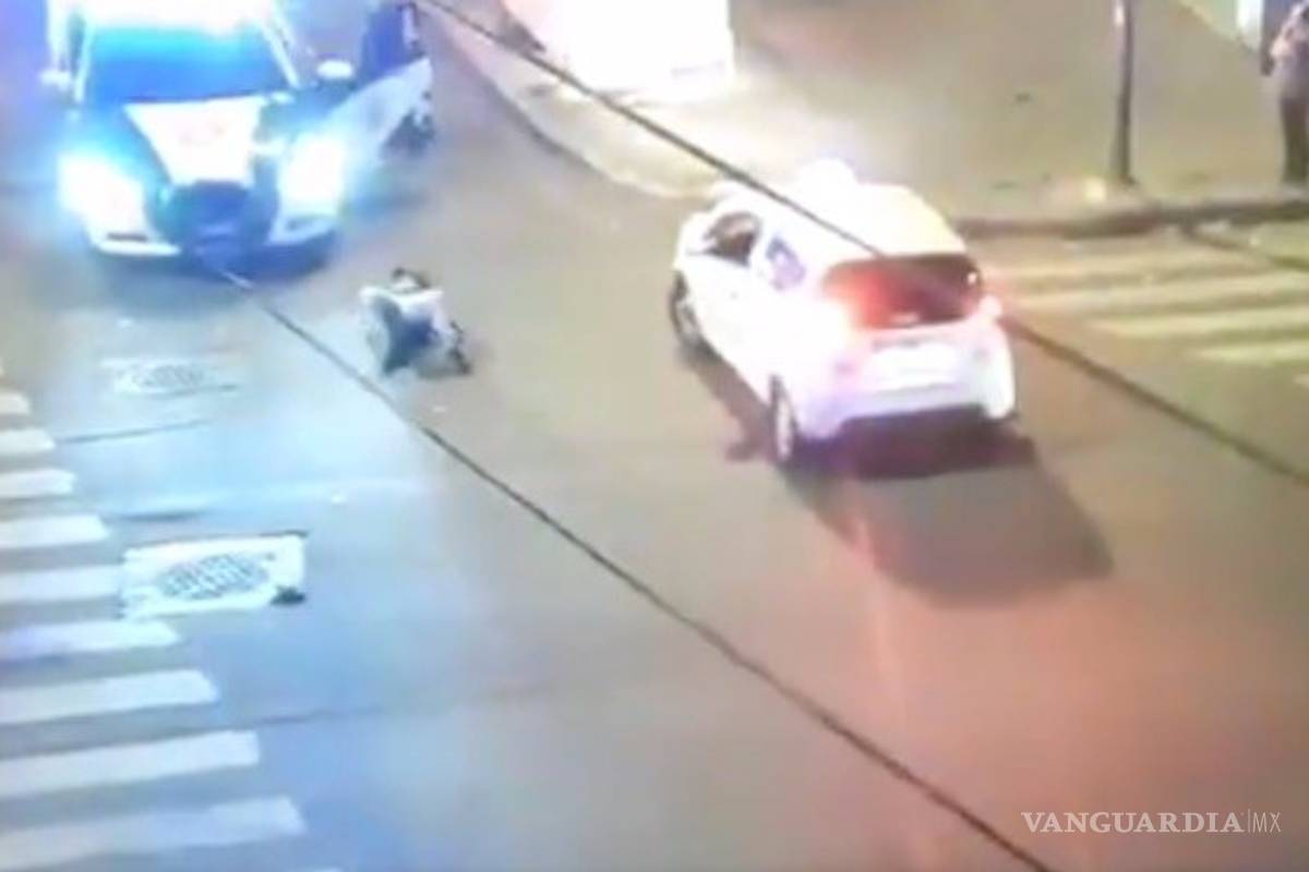 Ladrón es atropellado por patrulla cuando huía tras asalto en CDMX