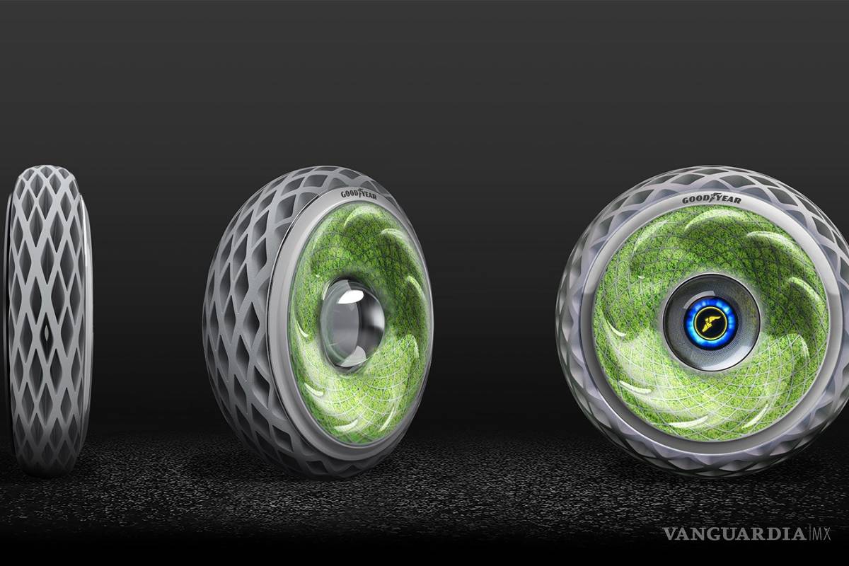 Goodyear Oxygene, neumático relleno de musgo para limpiar el aire de las ciudades