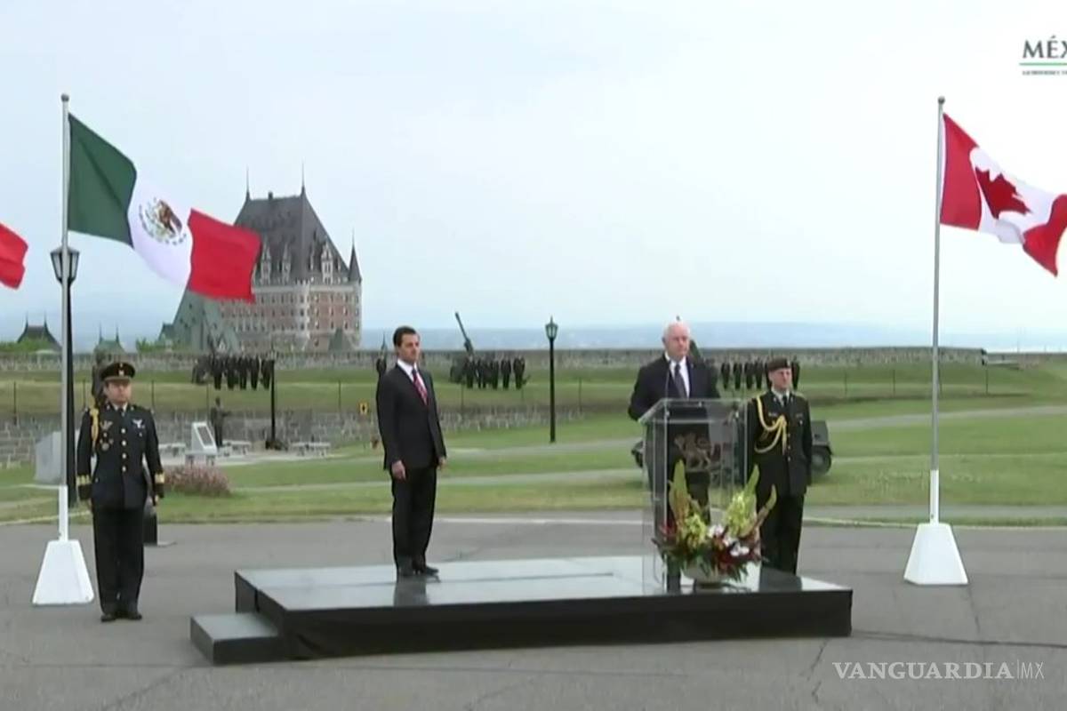 Johnston da bienvenida a Peña Nieto en Canadá