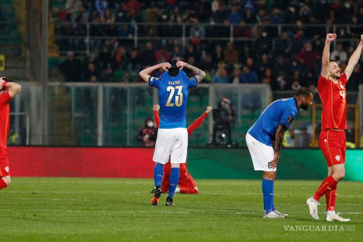Italia no estará en Qatar, de nuevo fuera del Mundial; Macedonia del Norte la echa 1-0