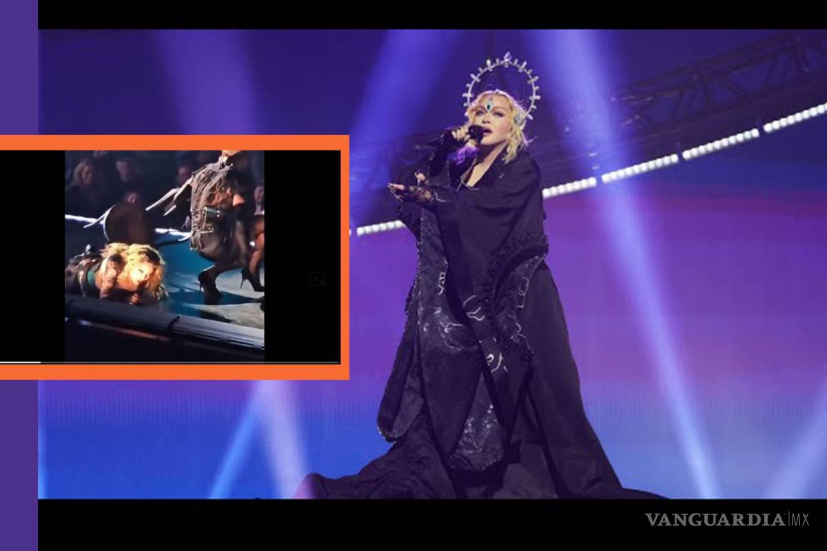 ¡Aquí vamos de nuevo! Circula en redes video de Madonna cayendo en pleno concierto (Video)