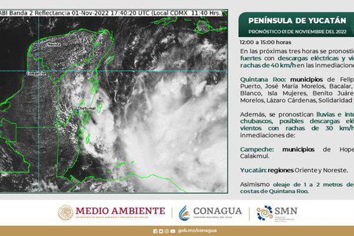 Tormenta tropical ‘Lisa’ se dirige a Quintana Roo, podría originar deslaves e inundaciones