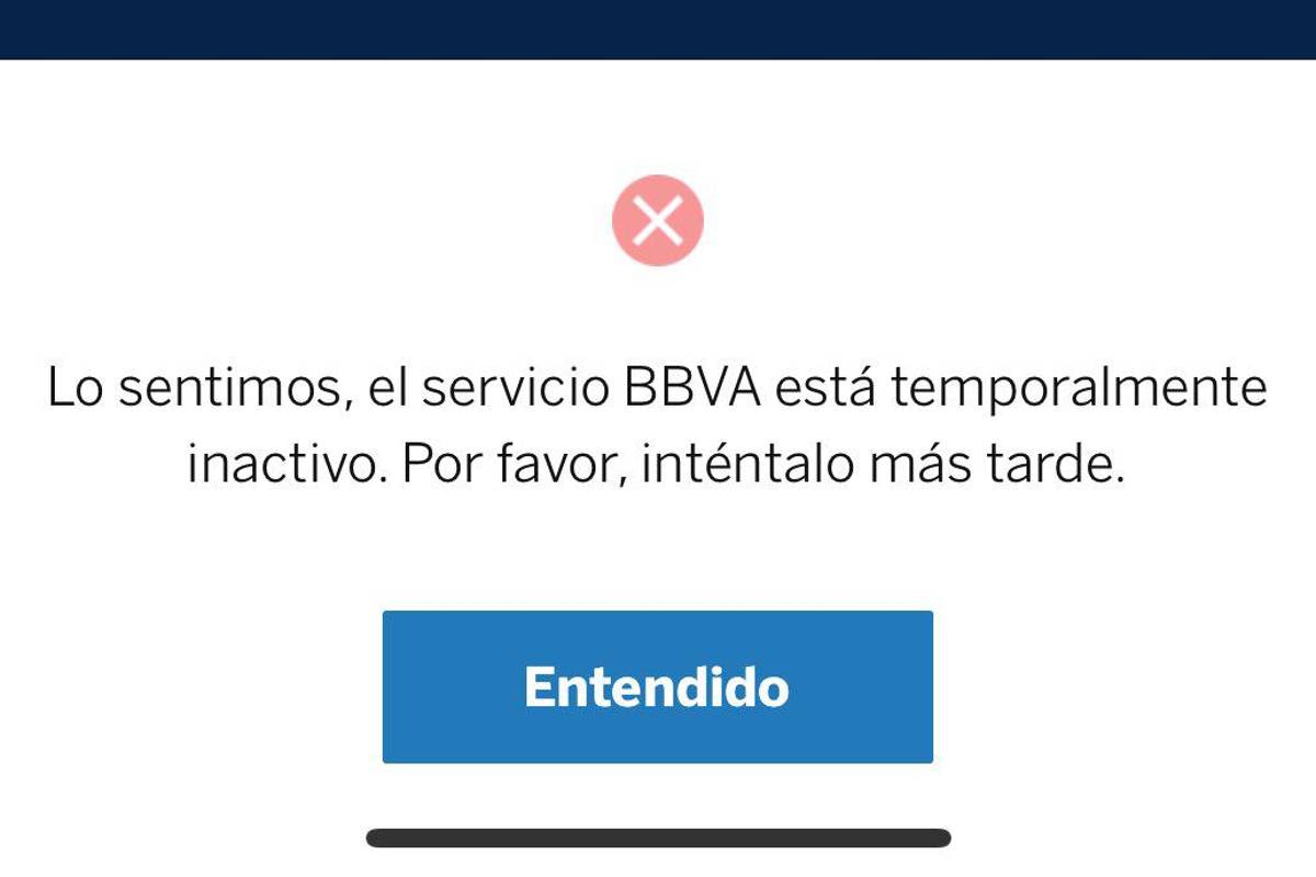 ¡En plena quincena! Reportan ‘caída’ de BBVA; aplicación en teléfonos iPhone y Android presenta fallas