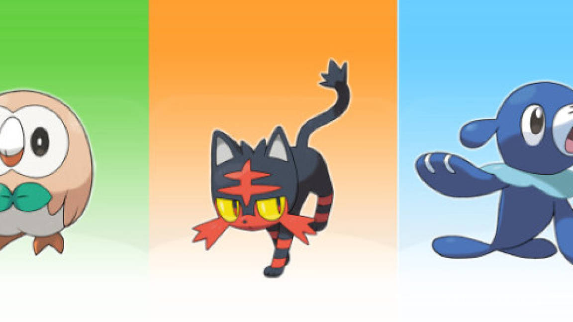 Nintendo presenta los pokémon iniciales en Pokemon Sun y Moon