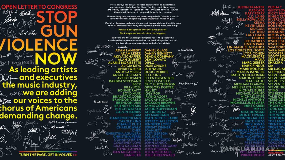 $!Katy Perry, Lady Gaga y Paul McCartney, contra las armas