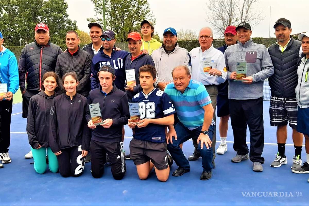 Todos ganan en el torneo de Tenis del Club San Isidro de Saltillo
