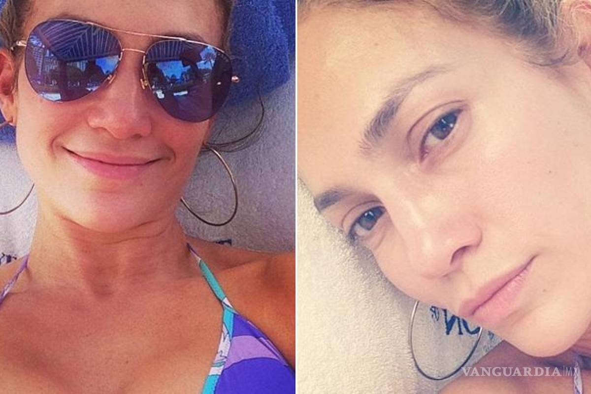 J.Lo se luce en bikini y sin maquillaje