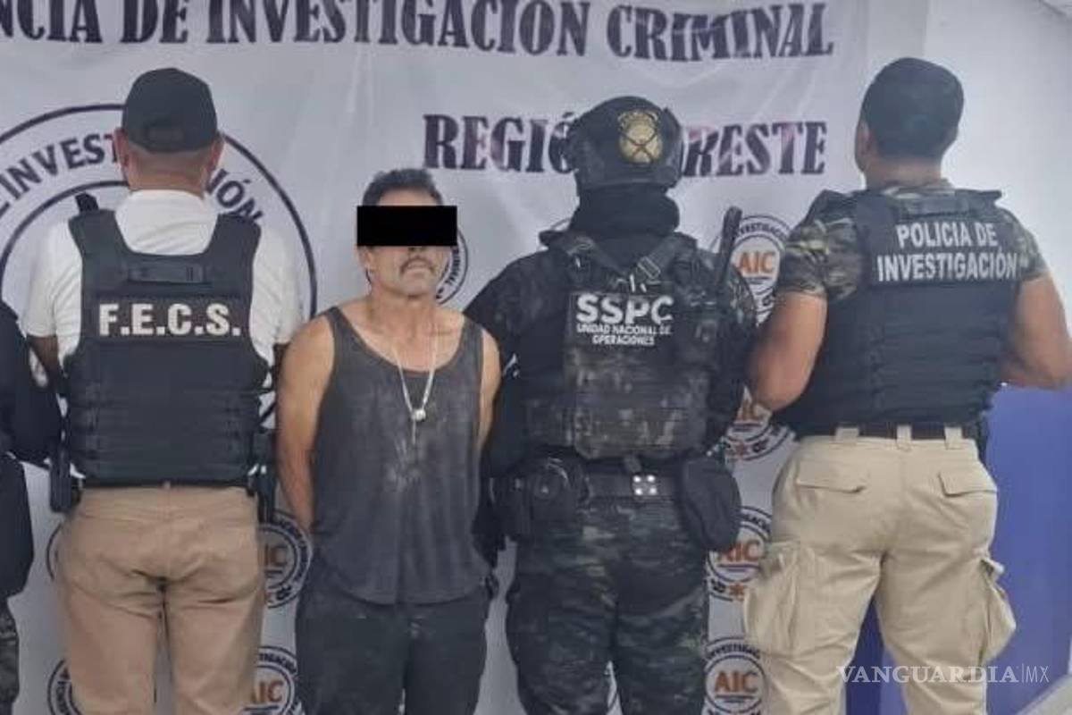 Detienen en Saltillo a feminicida zacatecano tras operativo federal