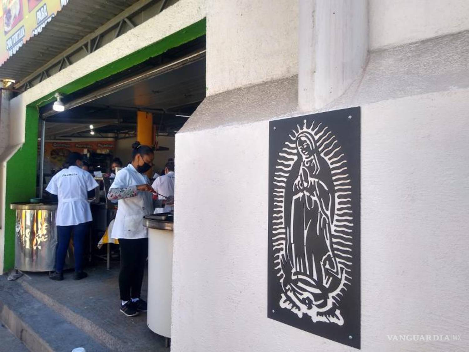 $!La imagen de la Virgen de Guadalupe en Arteaga.