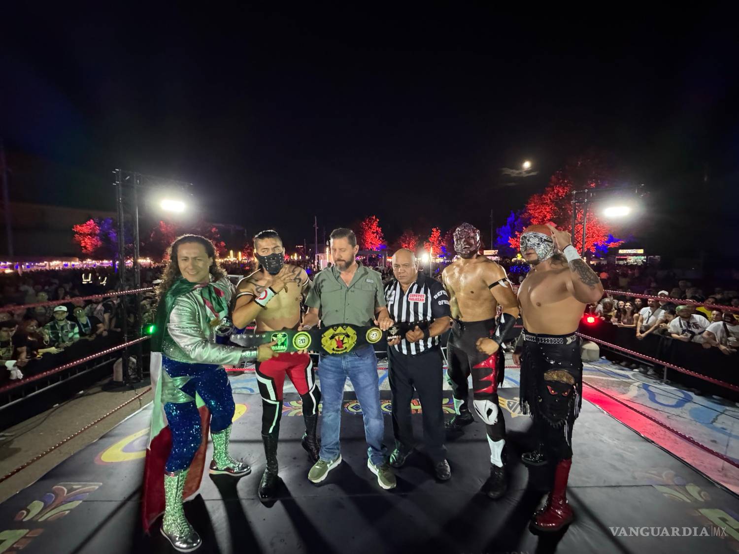 $!Barba Producciones llevó la Lucha Libre mexicana al festival Vive Latino en Zaragoza, España, donde el público vibró con la nueva era del pancracio saltillense.