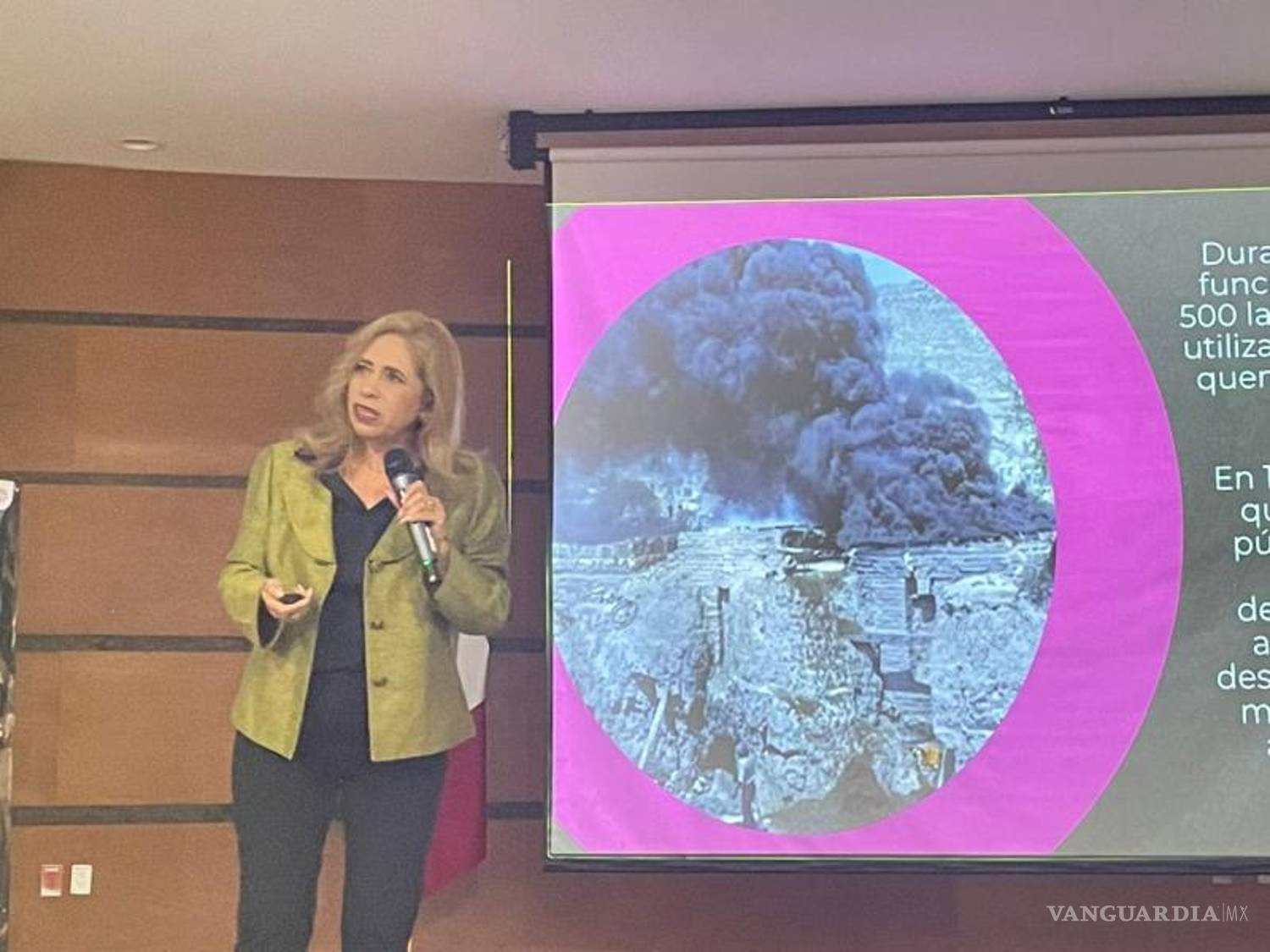 $!La arquitecta Griselda Salas Alemán dijo que muestreos realizados en el Arroyo del Pueblo revelaron la presencia de plomo.