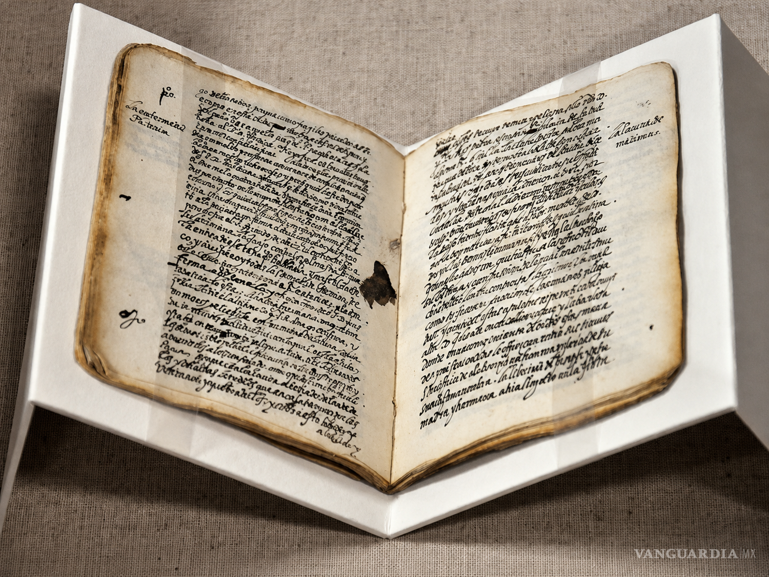 $!Manuscrito de Luis de Carvajal, el Mozo, integrante de la familia Carvajal y uno de los casos mejor documentados de judaísmo clandestino en la Nueva España. Él, su madre Francisca Núñez de Carvajal y otros familiares fueron condenados por practicar la ley de Moisés en el auto de fe de 1596.