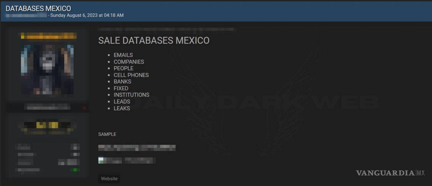 Venden en la dark web datos de Coahuila y de Lenin Pérez; podrían ser celulares, correos y votos