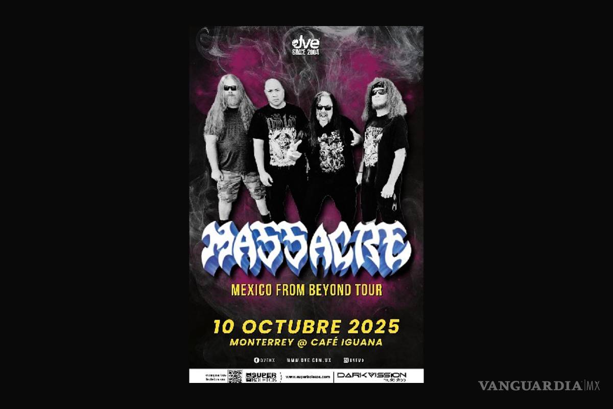 La leyenda del Death Metal: Massacre ¡Llega a Monterrey!