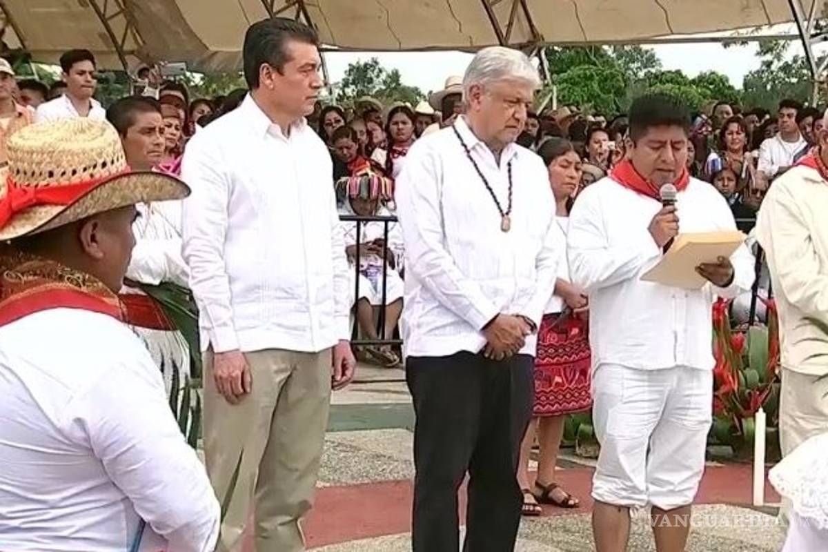 AMLO pide permiso a Madre Tierra para construir Tren Maya