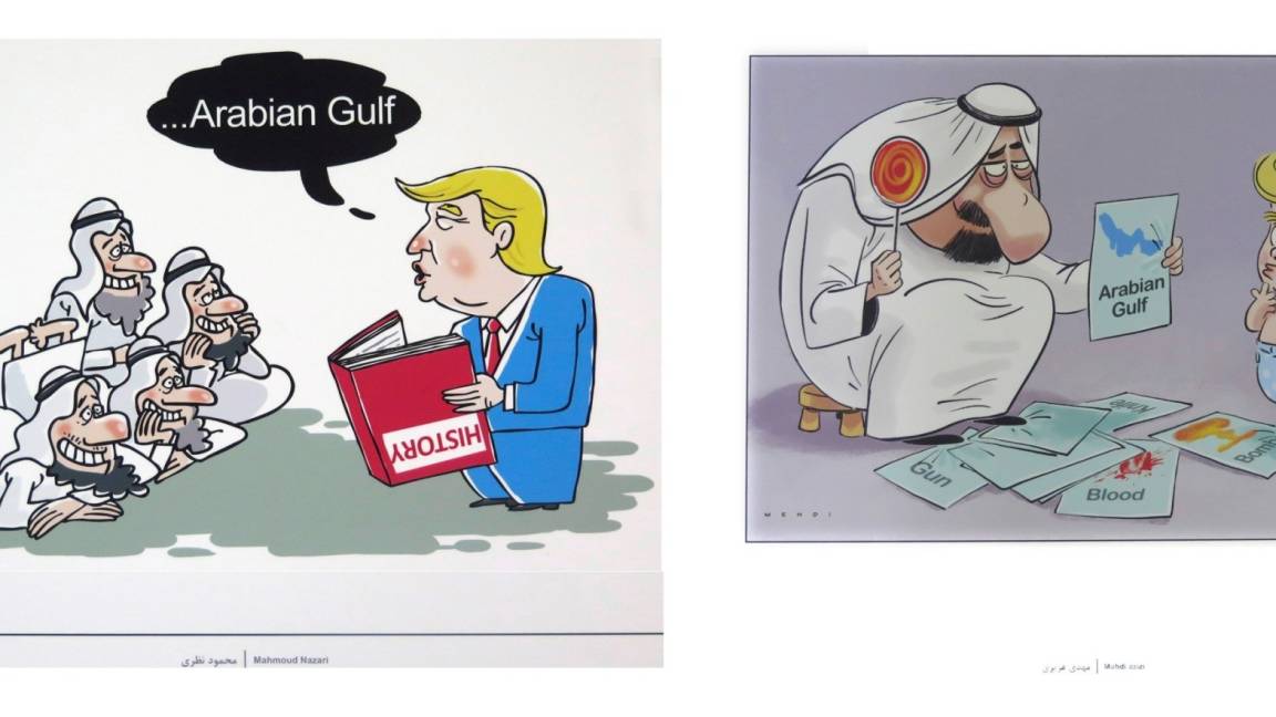 Exponen en Irán con humor y arte la “ignorancia&quot; de Donald Trump