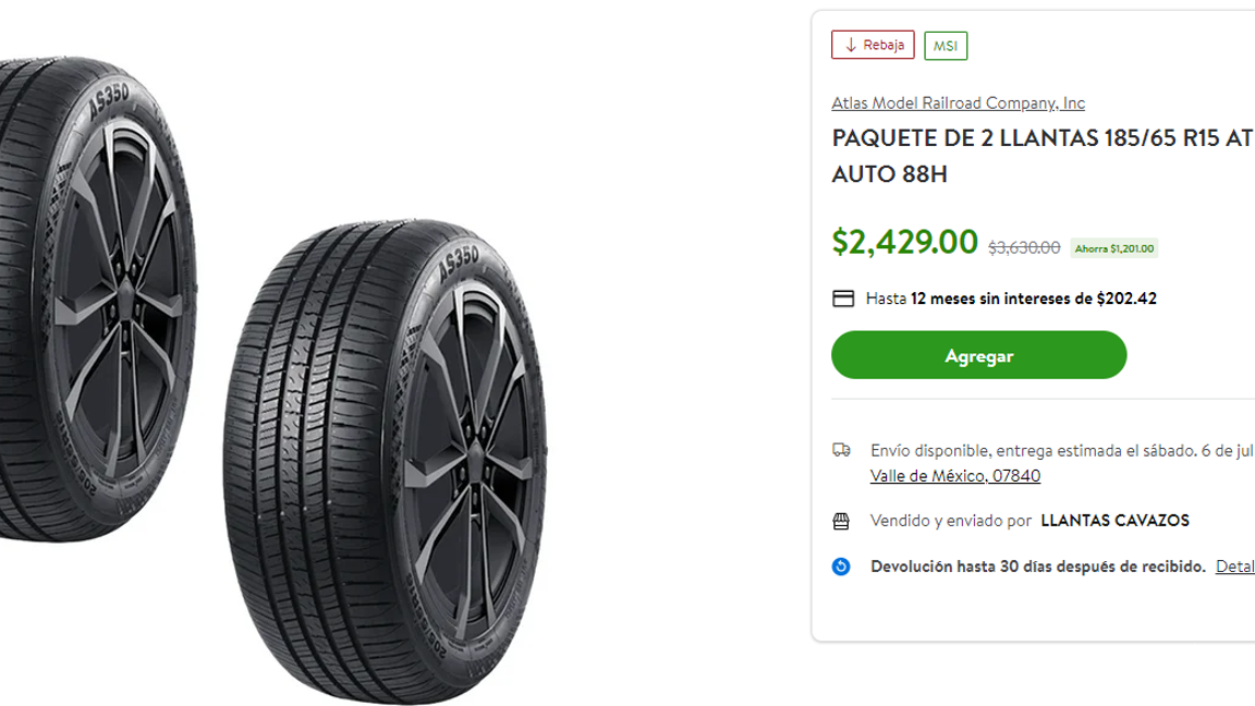 $!Goodyear, Continental, Yokohama... Estas son las mejores promociones de llantas que tiene Bodega Aurrera durante ‘El Gran Remate’