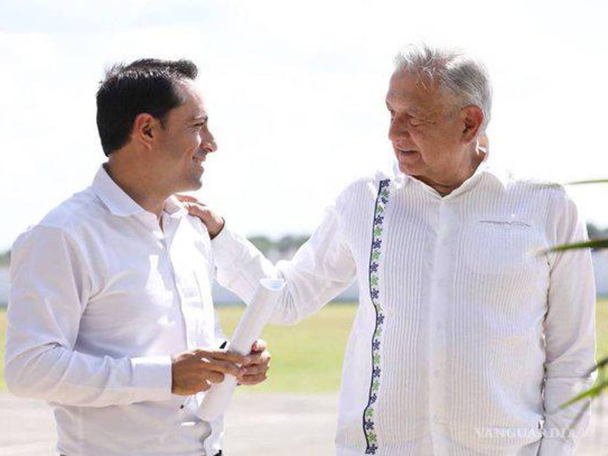 $!AMLO supervisó obras del Tren Maya en Yucatán