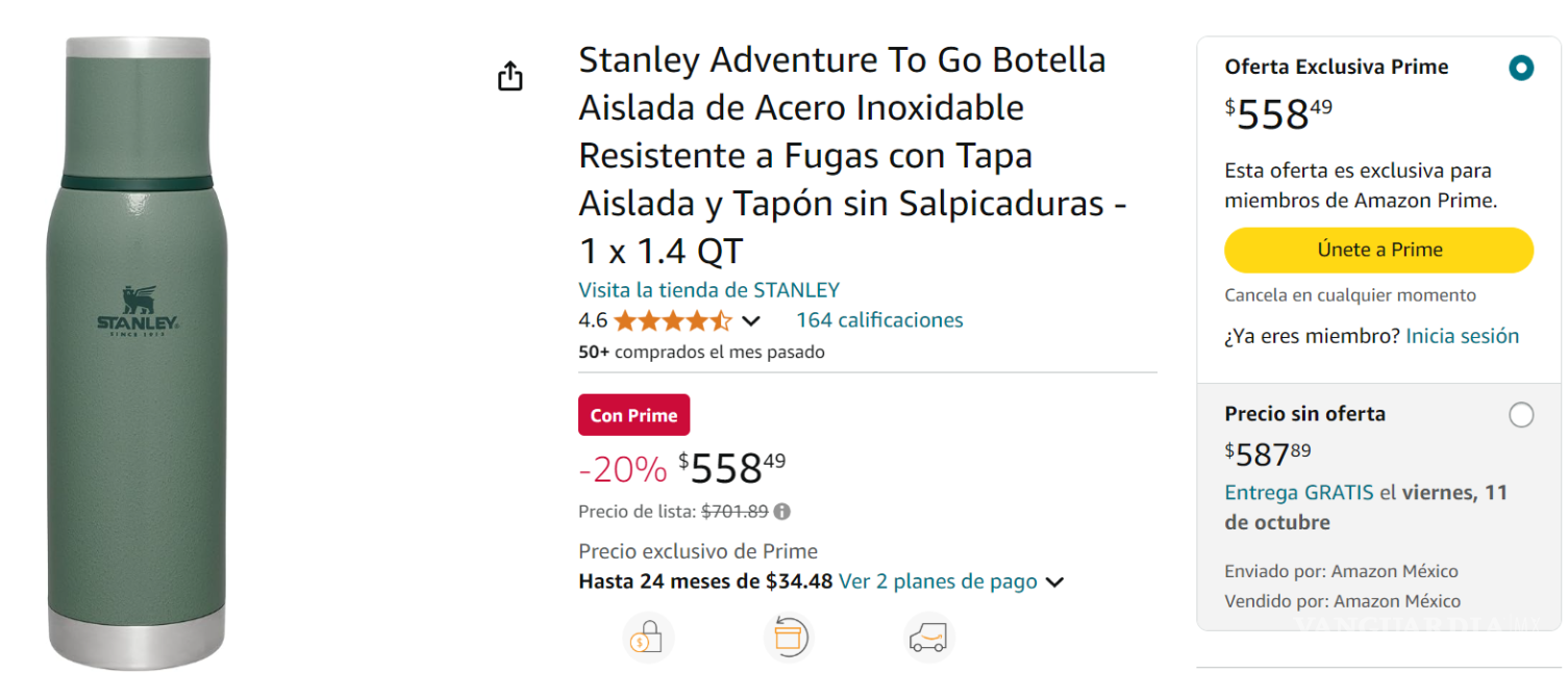 $!Amazon Prime Big Deal Days: este es el Stanley Quencher que puedes encontrar en descuento