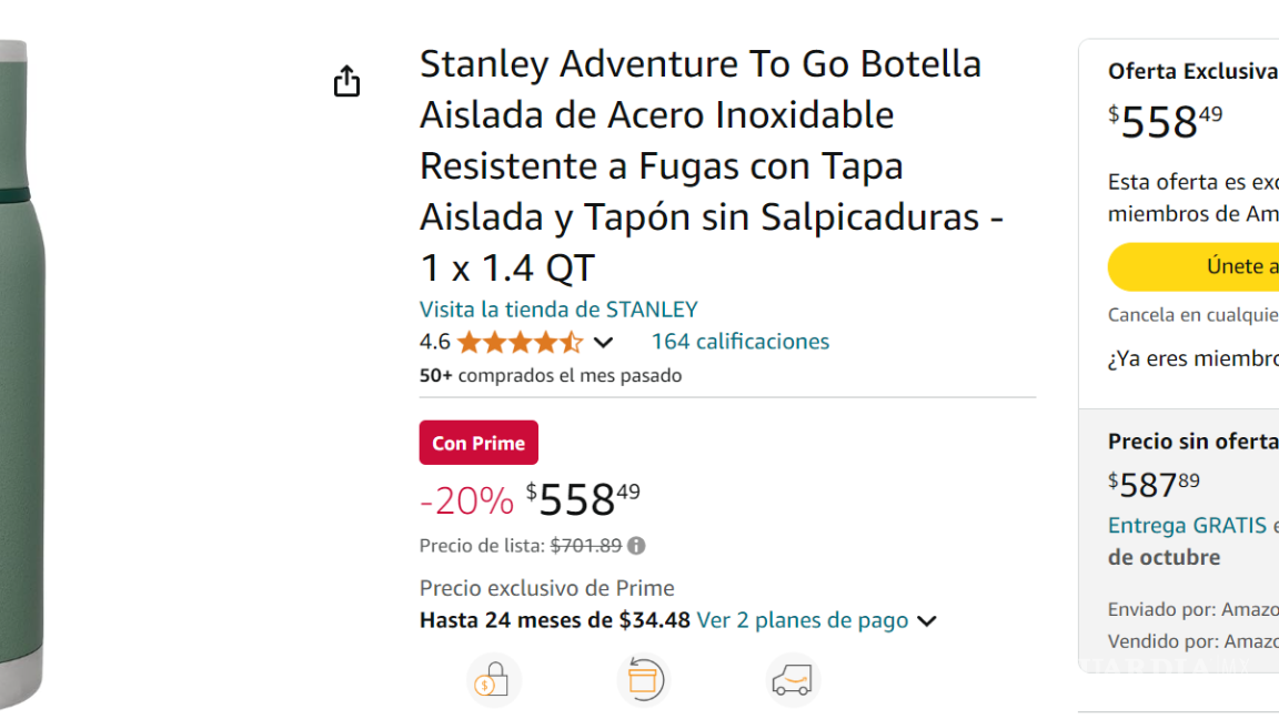 $!Amazon Prime Big Deal Days: este es el Stanley Quencher que puedes encontrar en descuento
