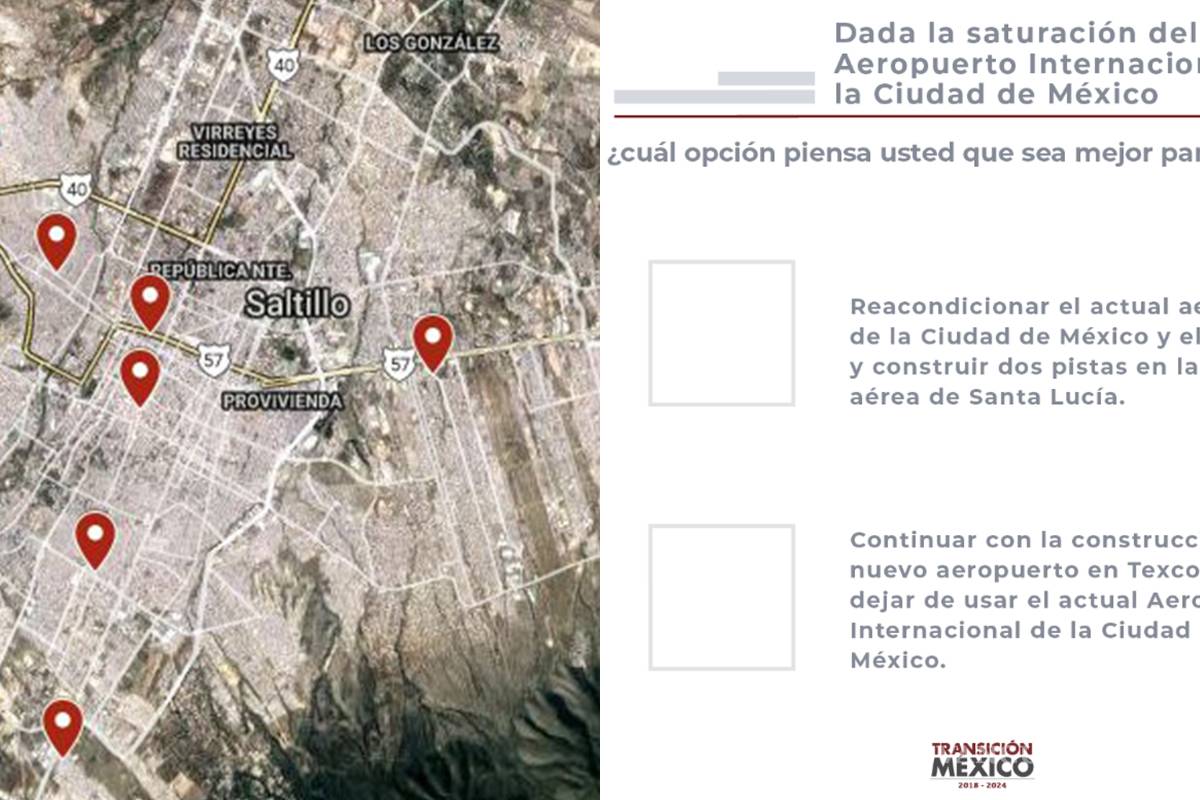 Morelos, Teresitas y Saltillo 2000, serán las colonias donde se realizará la consulta por el Nuevo Aeropuerto de México