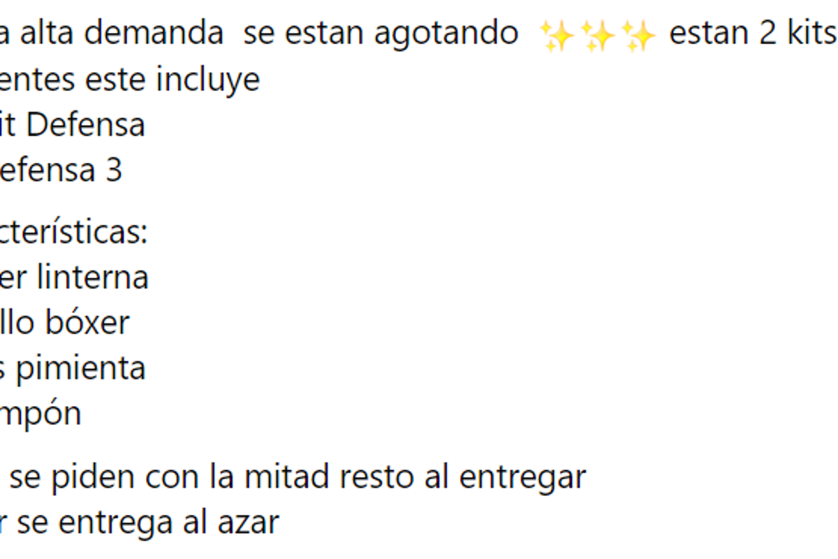Saltillo: ante inseguridad para mujeres, venden kits de defensa personal en redes