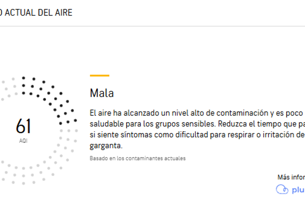 $!Captura de pantalla de registro de contaminación 4 de marzo, 2025, en Mty, Nuevo León